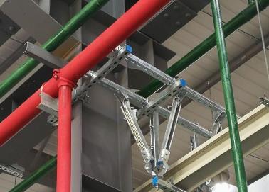大田该抗震支架的整体式支吊架结构协调性好